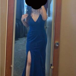 Clarisse Royal Blue Prom Dress